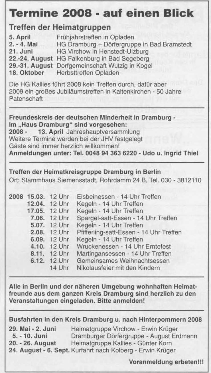 Der Landkreis Dramburg
